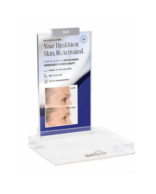 HYDROPEPTIDE DISPLAY REACTIVATE RX SERUM 
Prezentáló állvány a ReActivate RX Serum termékhez