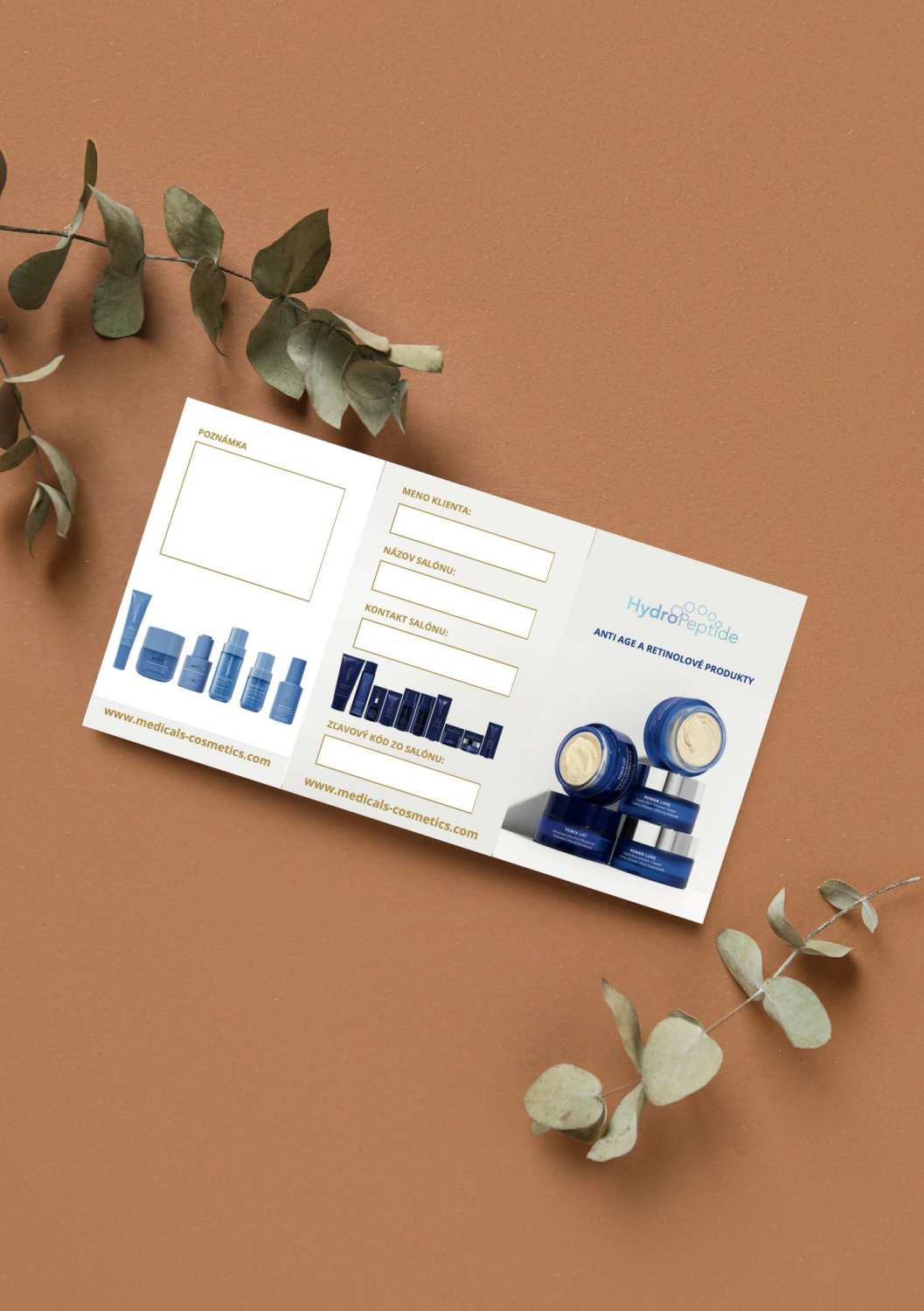 HYDROPEPTIDE CARDS 10 KS 
Kártyák ügyfeleknek - Anti Age és retinol termékek