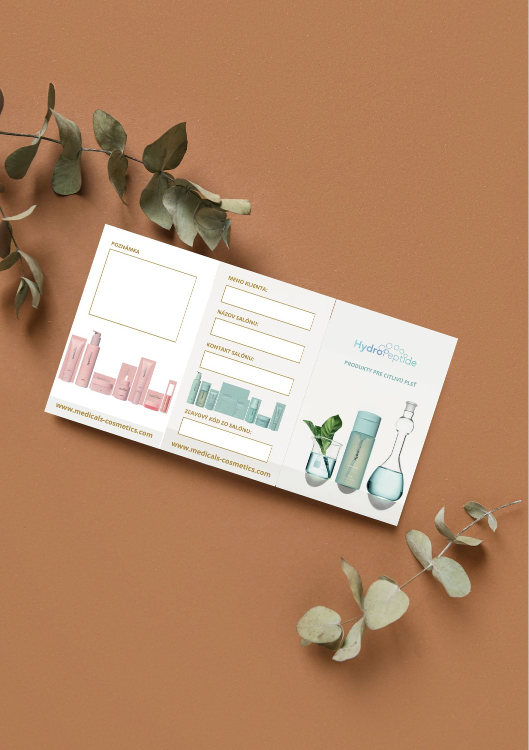 HYDROPEPTIDE CARDS 10 KS 
Kártyák ügyfeleknek - Termékek érzékeny bőrre