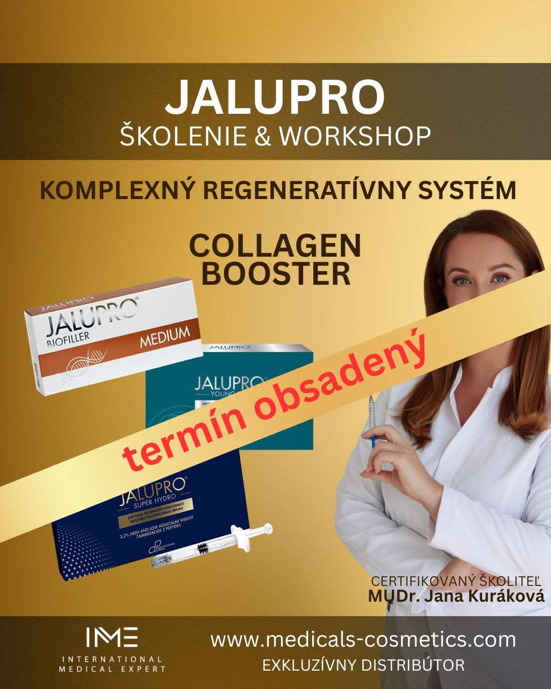 WORKSHOP JALUPRO KOMPLEXNÝ REGENERATÍVNY SYSTÉM 
2023. március 14., Jalupro Rendszer képzés esztétikai orvosok számára
