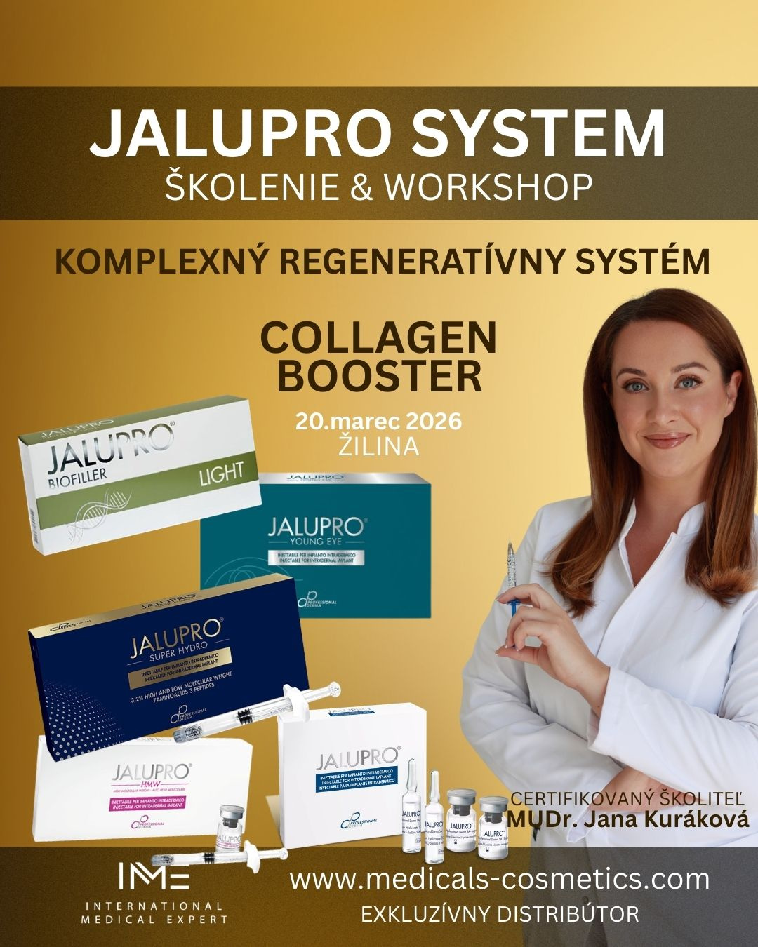 WORKSHOP JALUPRO, PBSERUM A POLYNUKLEOTIDY 
2023. március 20., Jalupro, PBSerum és polinukleotidok képzés esztétikai orvostudományi orvosoknak