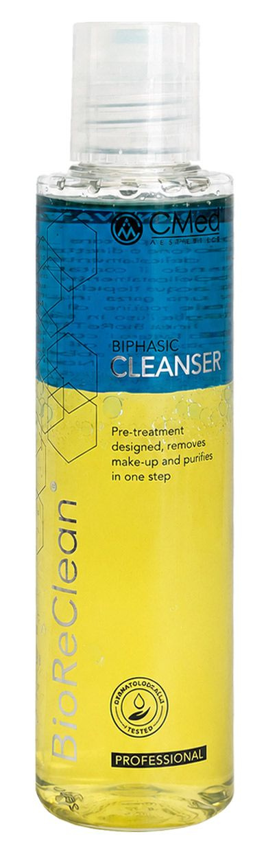 BIORECLEAN - PRETREATMENT BIPHASIC CLEANSER 
Kétfázisú tisztítószer esztétikai kezelés előtt