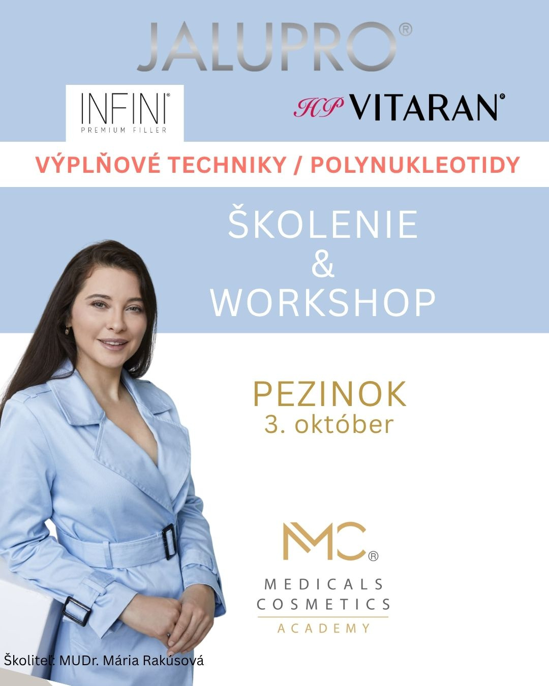 WORKSHOP POLYNUCLEOTIDES & FILLERS 
Szeptember 16. Polinukleotidok és töltéstechnikák képzés