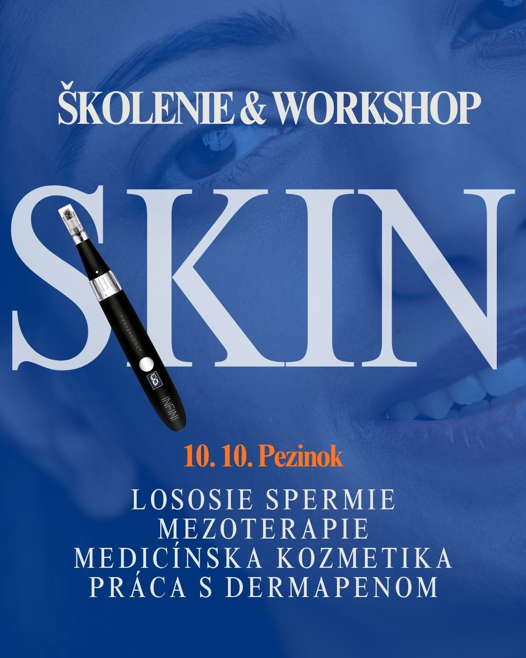 WORKSHOP LOSOSIE SPERMIE, MEZOTERAPIE, MEDICÍNSKA KOZMETIKA, DERMAPEN 
2024. szeptember 15. HydroPeptide USA képzés, Jalupro Glow Peel, polinukleotidok, Dermapen