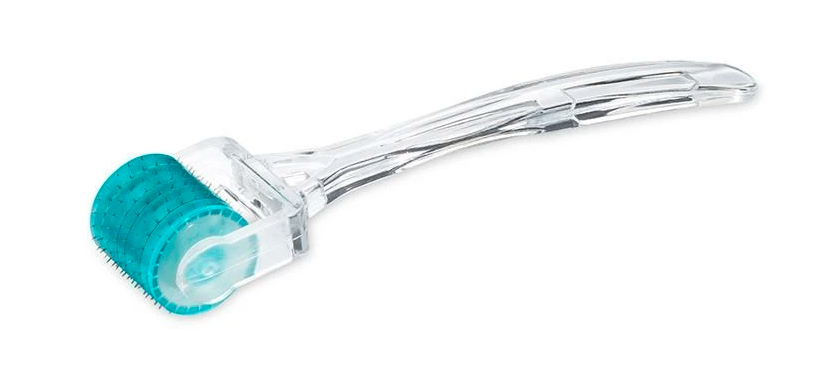 Derma Roller <br> Kozmetikai készülék otthoni mikrotűs mezoterápiára. 100 mikrotűvel, 1mm mély