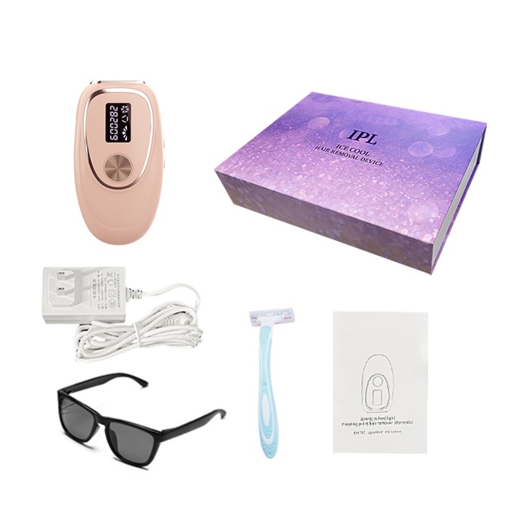 Ice Cool Hair Removal Device <br> Professzionális multifunkciós, fájdalommentes mini-epilátor jeges hűsítővel otthoni használatra