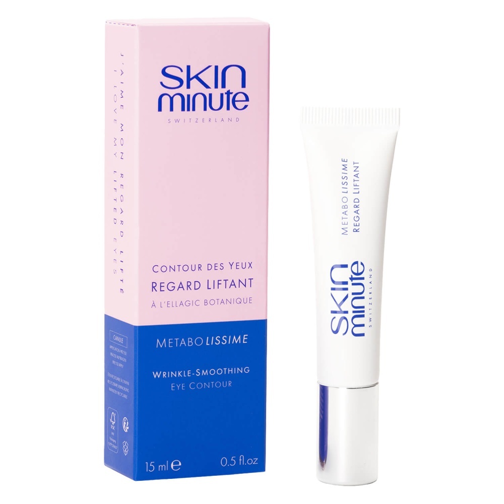 Lifting szemkörnyékápoló krém Kiwaival és zöld tengeri alga kivonattal<br>Csökkenti a kék karikákat és kisimítja a ráncokat<br>Skin Minute Metabolissime Wrinkle-Smoothing