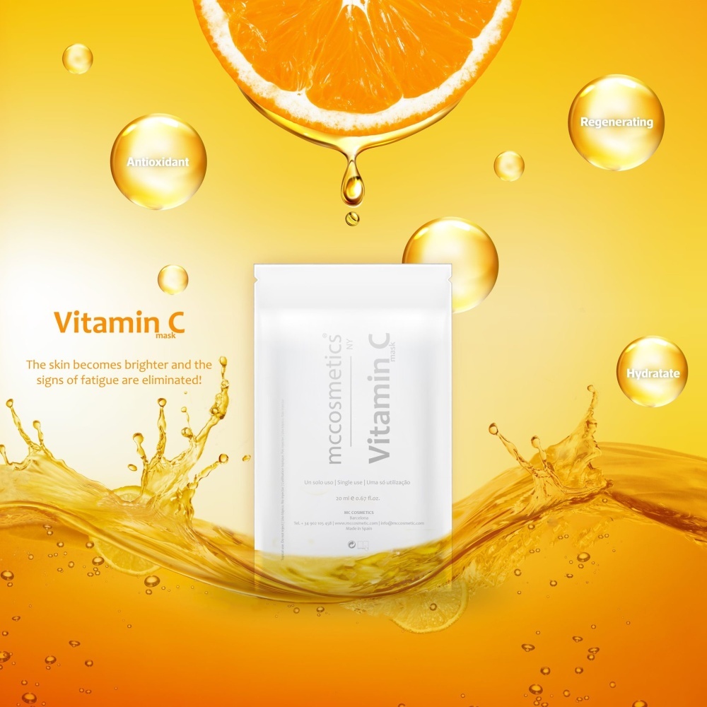 Intenzíven antioxidatív arcmaszk világosító hatással<br>MC Vitamin C Mask 12 x 20ml