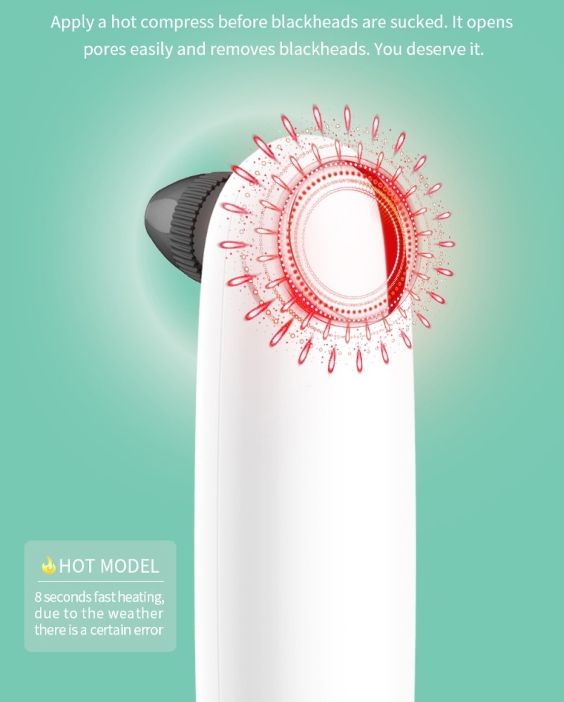 Vákuumos mitesszer eltávolító készülék<br>Visible Vacuum Blackhead Remover<br>Mélyreható arctisztítás