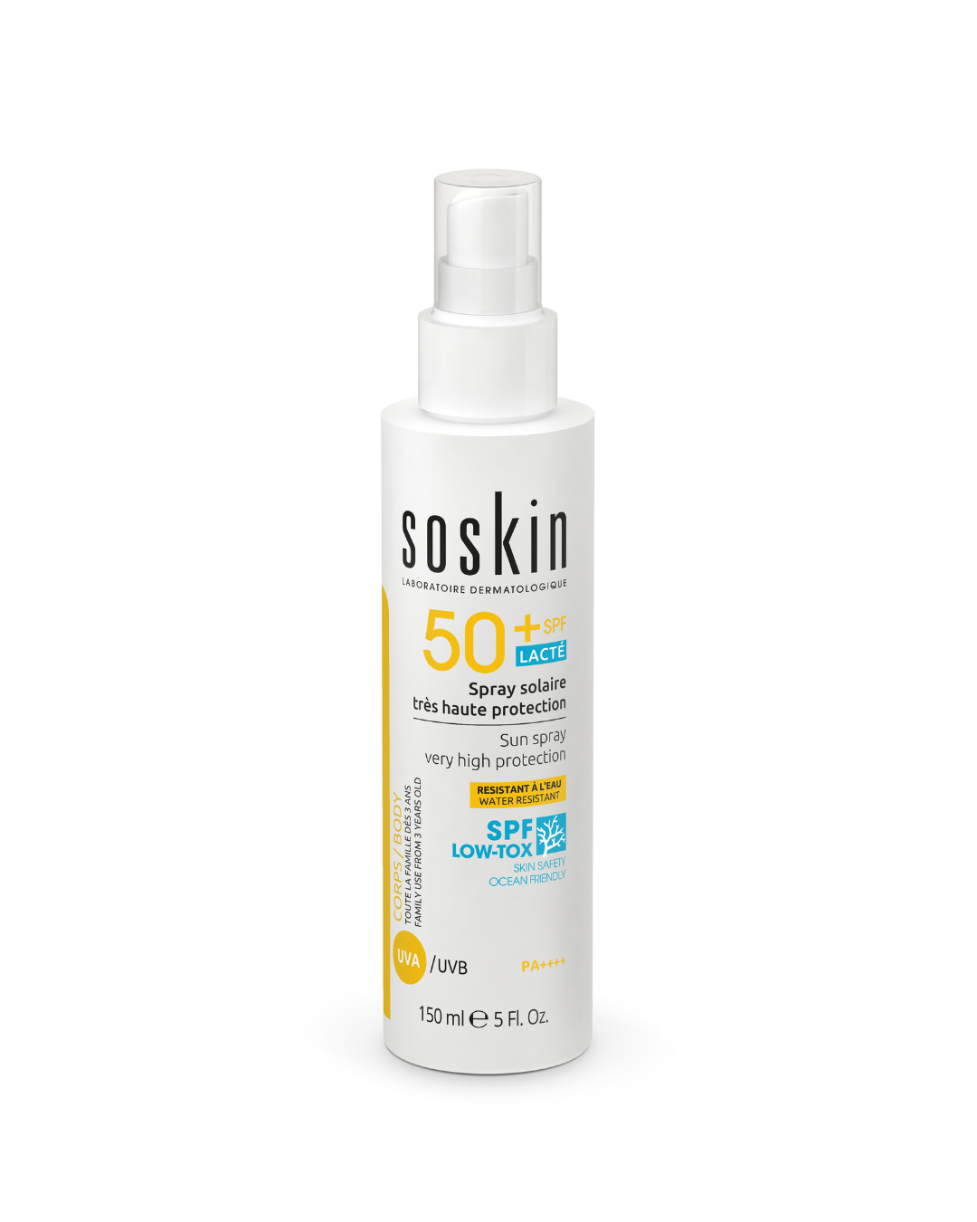 SOSKIN SUN SPRAY VERY HIGH PROTECTION 
Védő spray Uva/Uvb SPF50+ LOW-TOX®