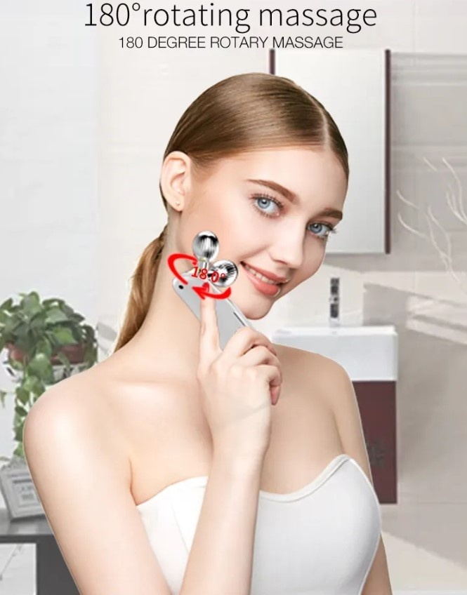Golyócskás masszázskészülék 3D bőrápolás <br> Double Roller Machine Face Lifting