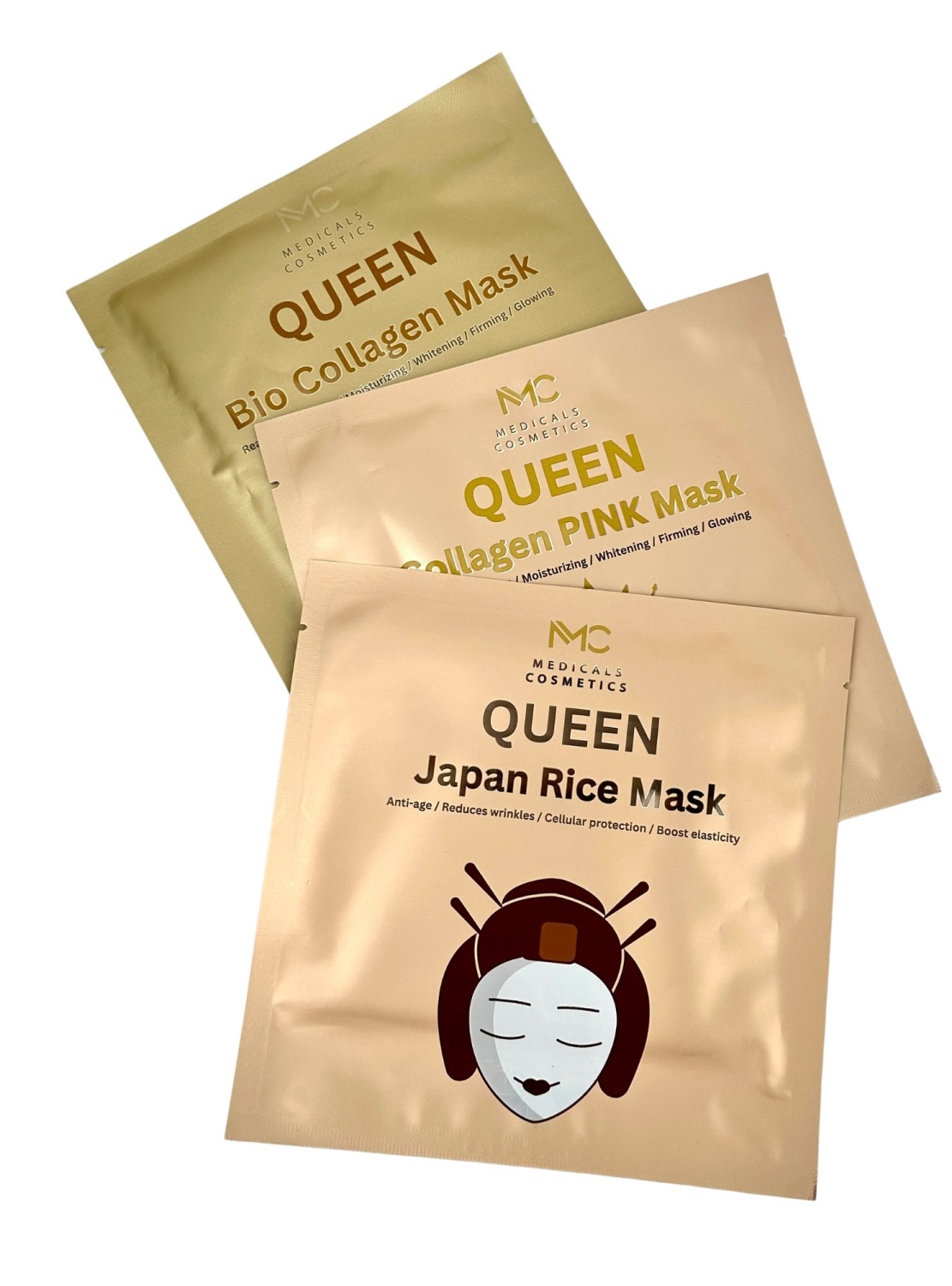 MEDICALS COSMETICS QUEEN JAPAN RICE MASK 
Medicals Cosmetics hidrogél arcpakolás fermentált rizzsel és növényi kivonatokkal