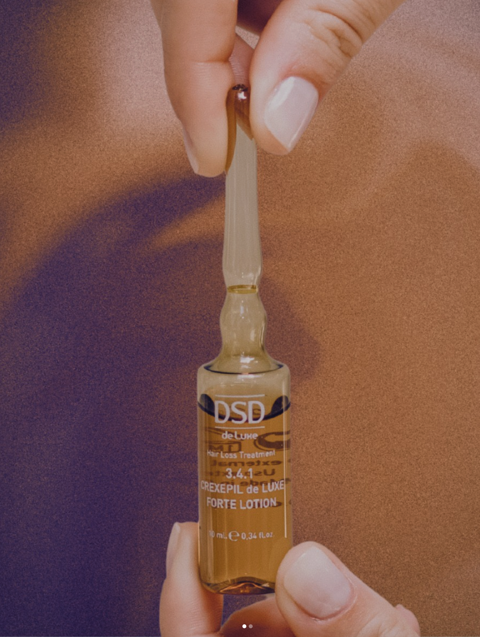 DSD SIMONE DE LUXE CREXEPIL FORTE LOTION 
3.4.1 Megállítja a hajhullást. Crexepil tápláló lotion hajhullás ellen. Legnagyobb koncentrációban tartalmaz hajnövés stimulátorokat, melyek purin és pirimidin bázisokon, placenta kivonaton, adenozinon, kof