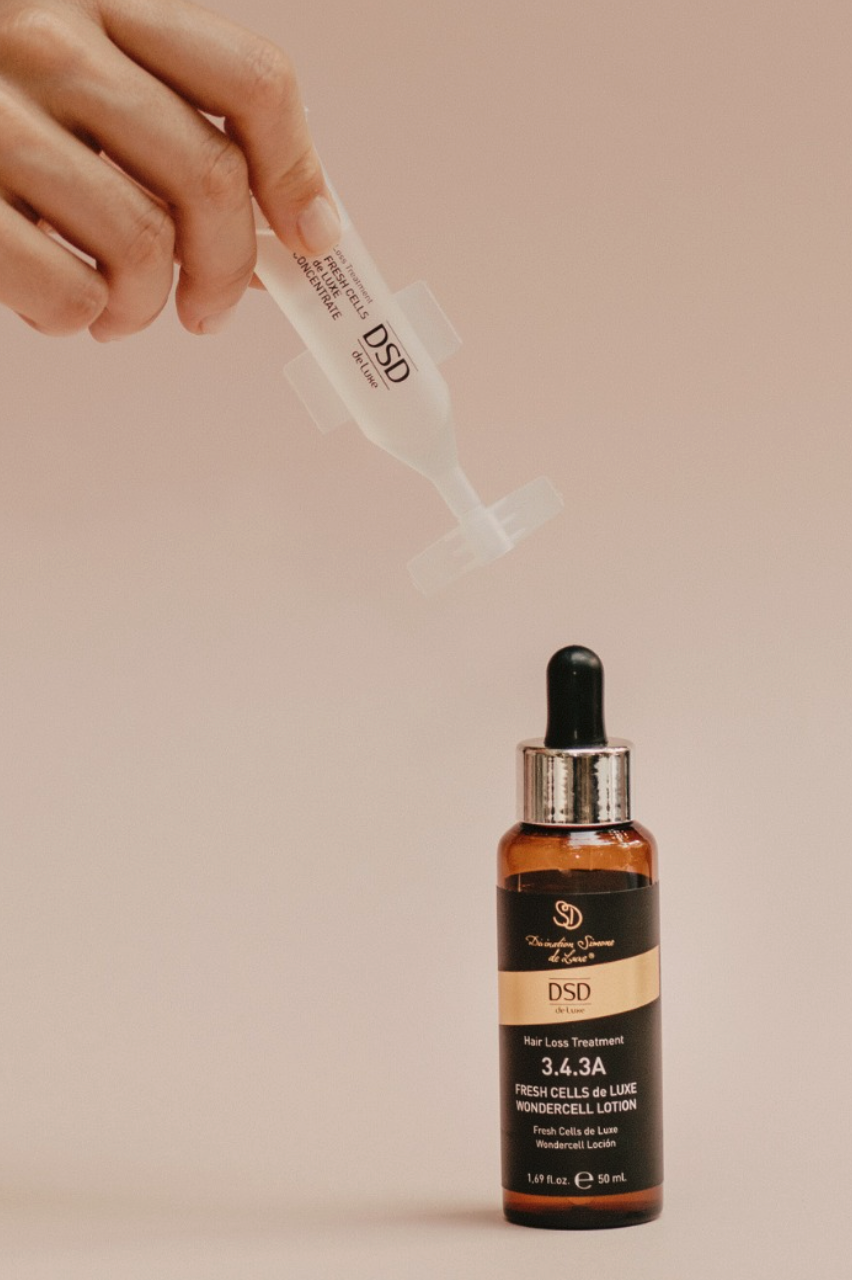 DSD SIMONE DE LUXE WONDERCELL LOTION 
3.4.3A  Hajtrágya a haj növekedéséhez. Hidratálás és a haj növekedésének stimulálása.