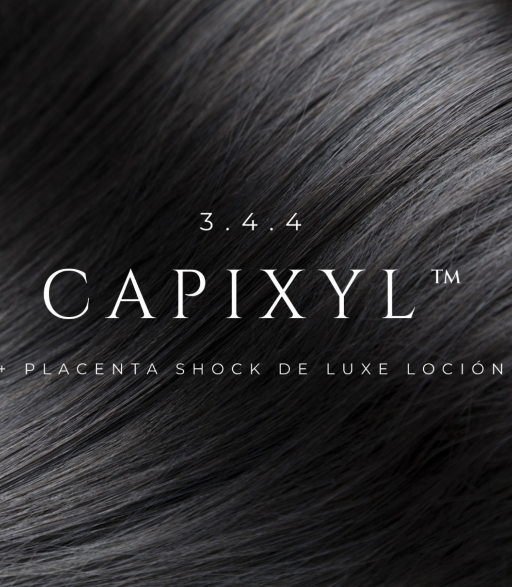 DSD SIMONE DE LUXE CAPIXYL™ + PLACENTA SHOCK DE LUXE LOTION 
3.4.4 CAPIXYL hajtrágya hajhullás és szeborrea esetén. A nagyobb hajtérfogatért és hajfényért. A hajhullás megállítása és megelőzése.