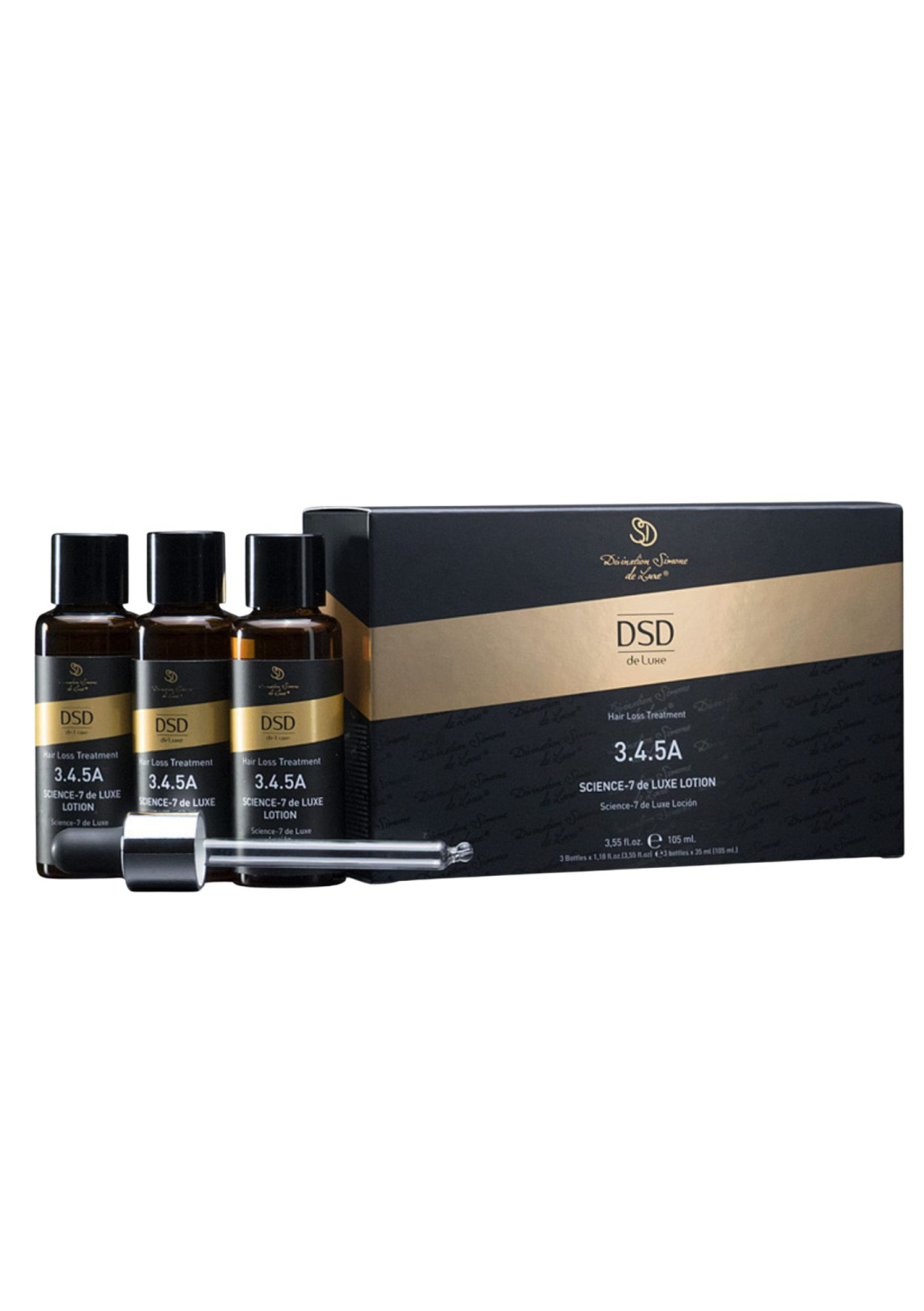 DSD SIMONE DE LUXE SCIENCE 7 LOTION 3.4.5 
3.4.5A  Koncentrát hajhullás és alopecia ellen. Hajnövelő tápanyag a haj támogatásáért és növekedéséért.