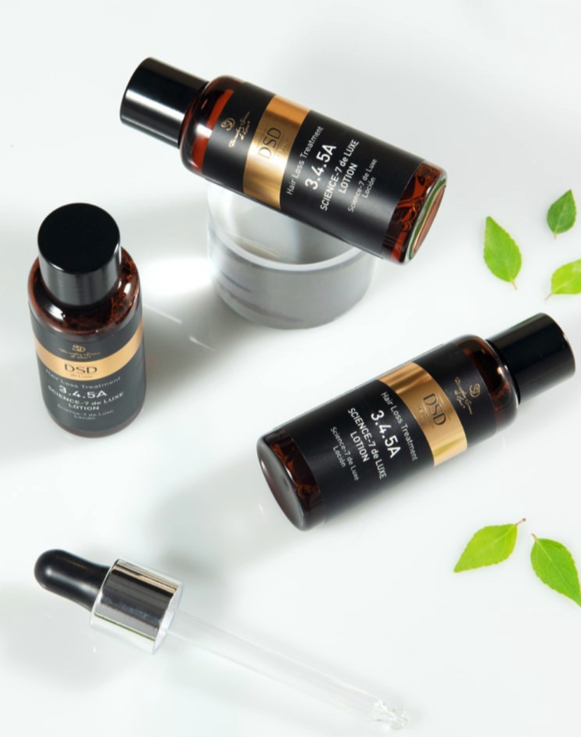 DSD SIMONE DE LUXE SCIENCE-7 DE LUXE ESSENTIAL OILS 
3.4.5B  Hajerősítő a hajhullás ellen. Illóolajok és alapolajok keveréke, amely a zsíros fejbőr szabályozására, a korpásodás ellenőrzésére és a haj növekedésének támogatására szolgál.
