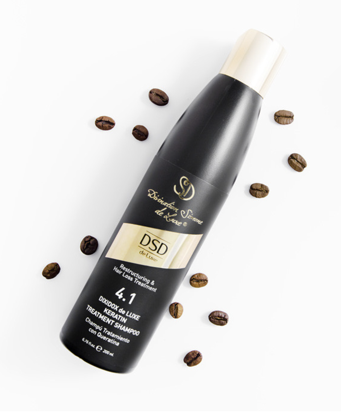 DSD SIMONE DE LUXE KERATIN SHAMPOO 
4.1 Sampon sérült és törékeny hajra keratinnal. A haj helyreállításához és növekedéséhez.