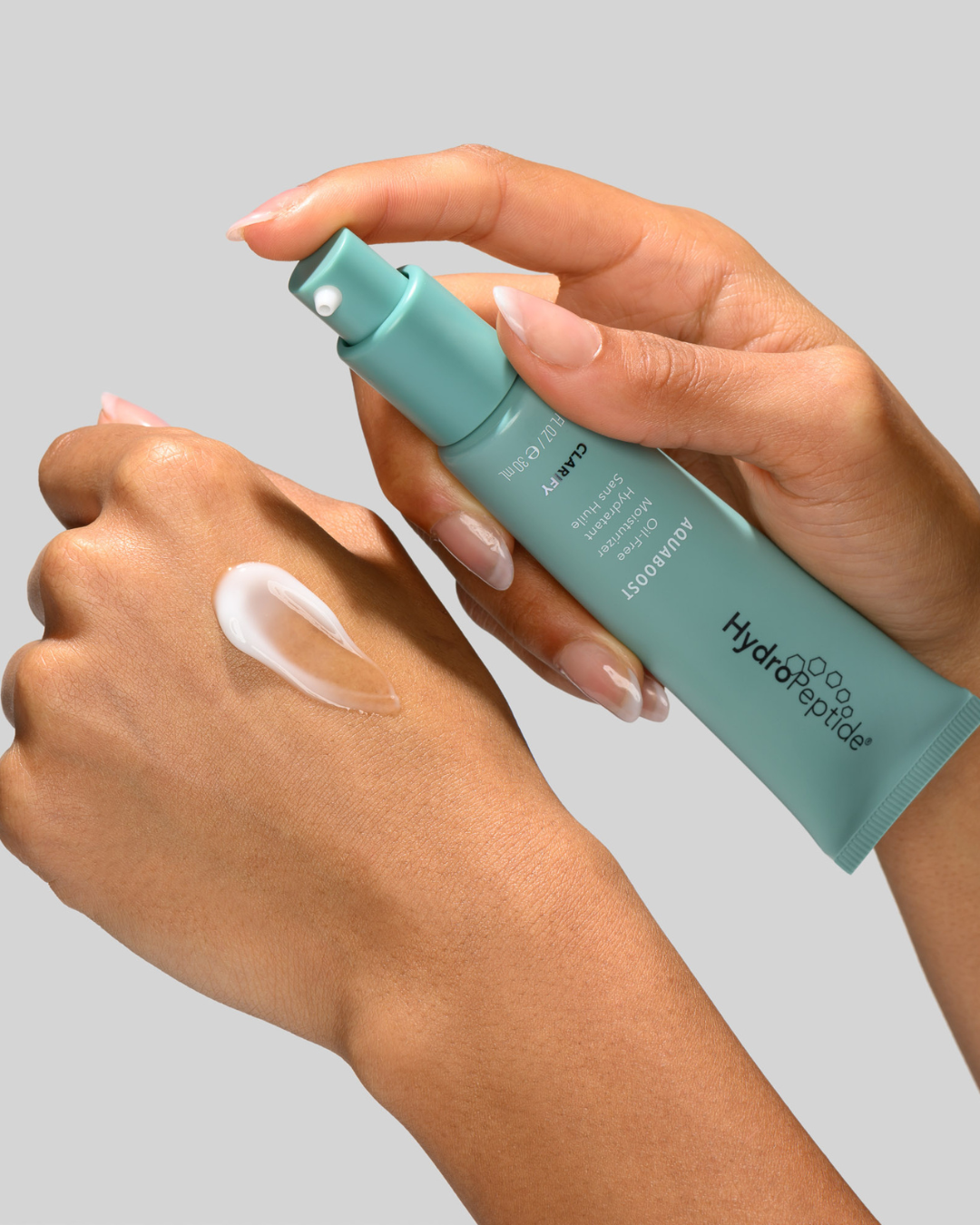 Aquaboost<br>Hidratálja a kombinált és zsíros bőrt<br>Szabadalmaztatott peptidekkel<br>30 ml