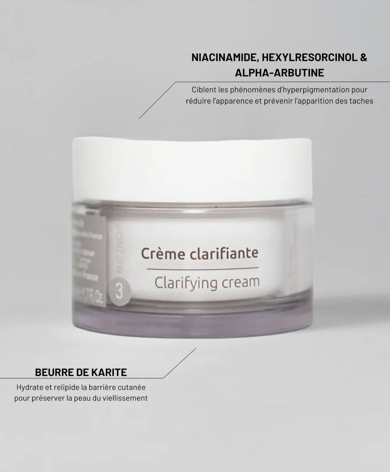 SOSKIN CLARIFYING CREAM 
Világosító éjszakai antipigmentáló krém