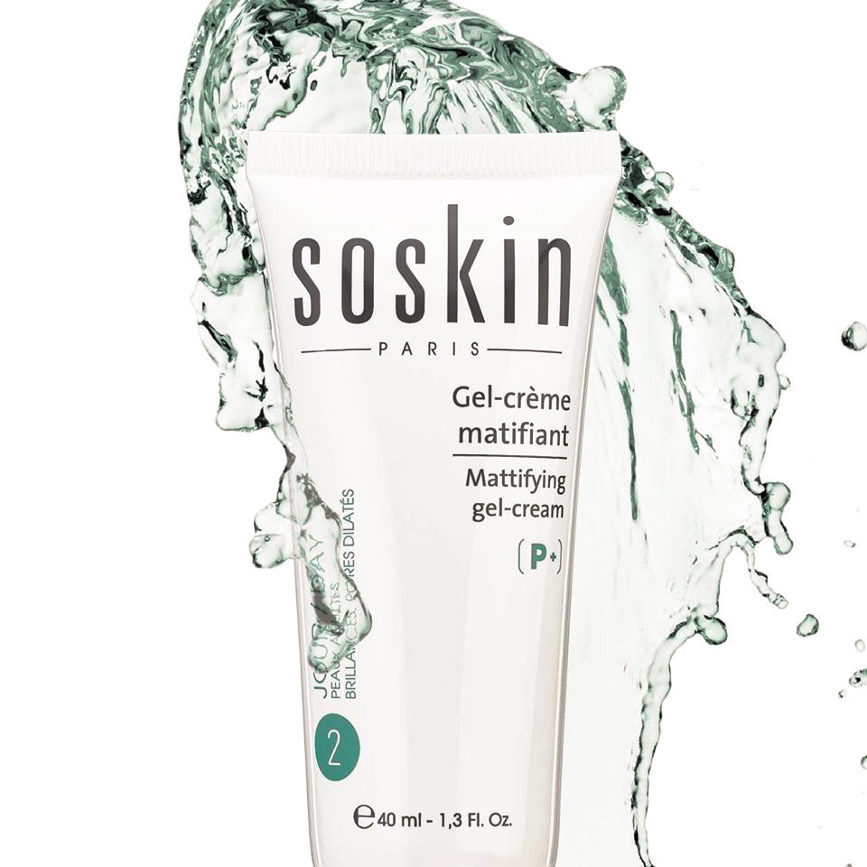 SOSKIN MATTIFYING GEL-CREAM 
Mattító sminkalapozó a bőr fényessége ellen