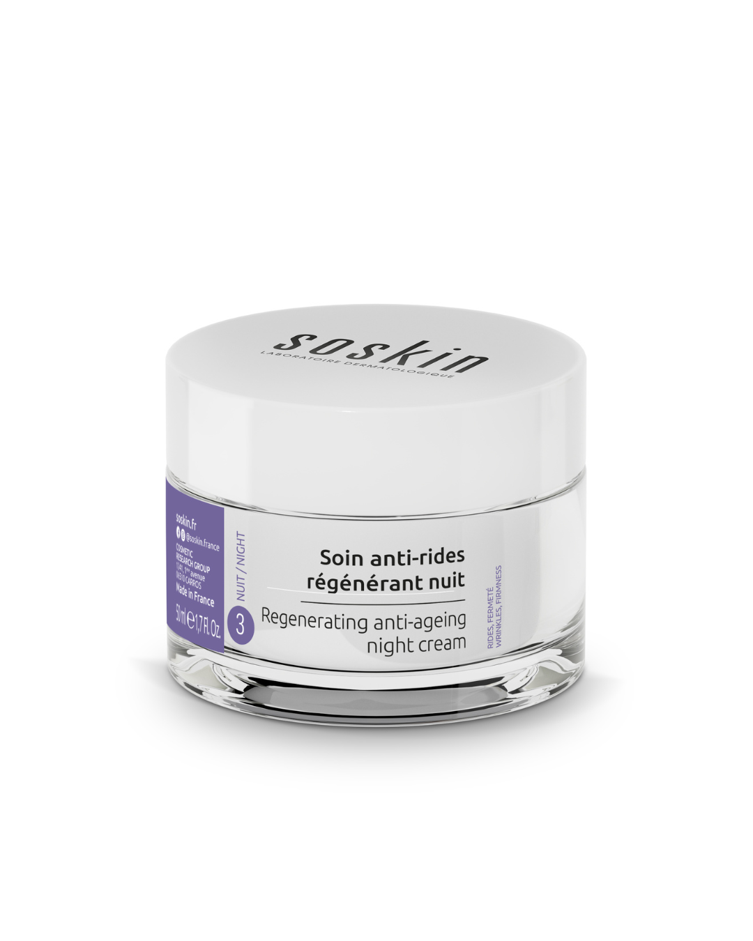 SOSKIN REGENERATING ANTI-AGE NIGHT CREAM 
Anti Age regeneráló éjszakai krém