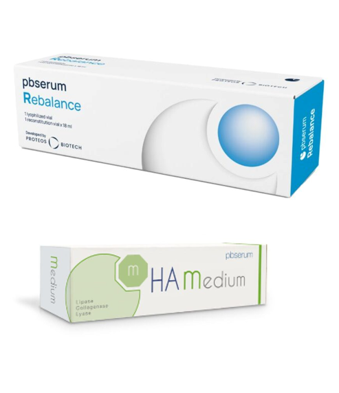 PBSERUM MEDICAL MEDIUM / REBALANCE + HA 2.0 
Enzimterápia - lokális zsír csökkentése