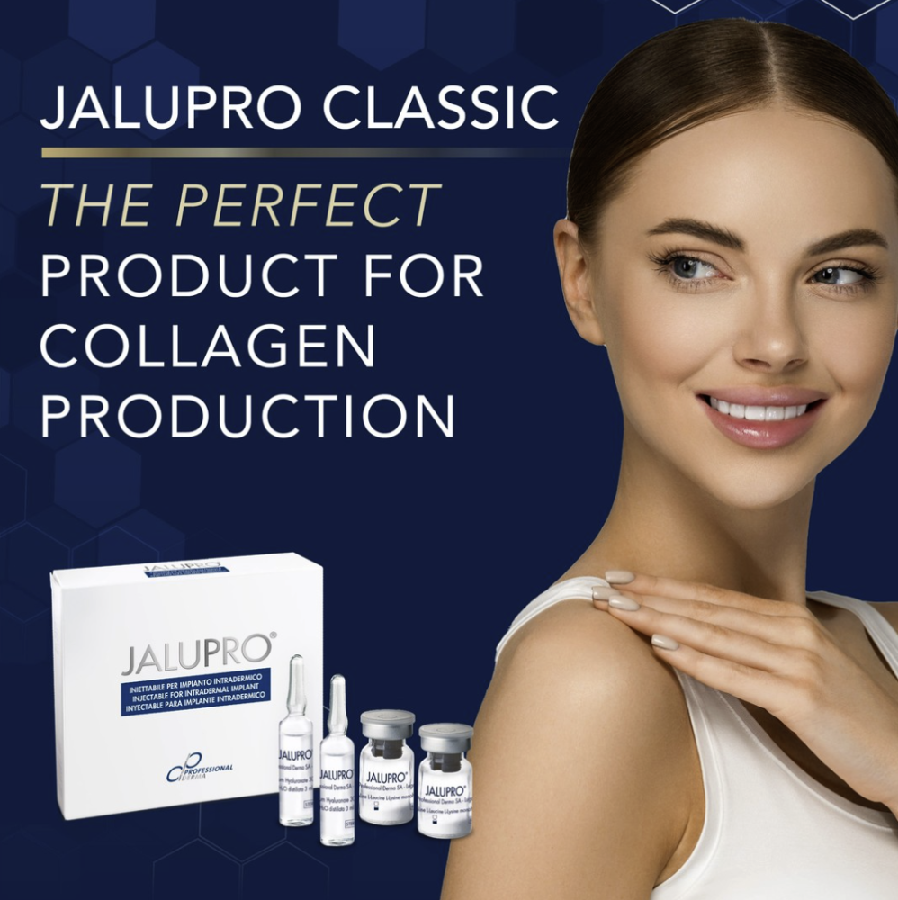 JALUPRO CLASSIC 
CollagenBooster a bőr feszesítésére. A bőr öregedésének és megereszkedésének megelőzése.