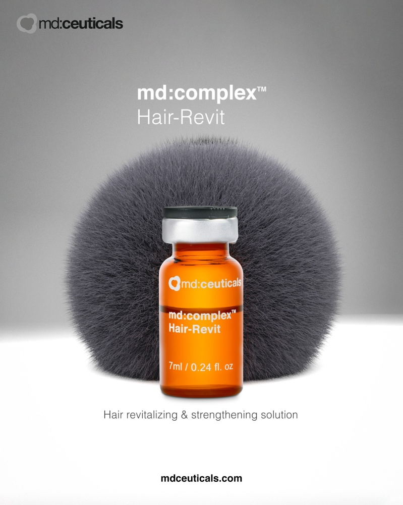 MD:CEUTICALS md:COMPLEX HAIR REVIT 
Mezoterápia a hajra. Hatékony kezelés a haj növekedésére, erejére és sűrűségére.