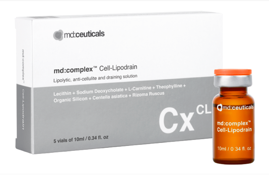 Cell Lipodrain CxCL<br>Koncentrátum narancsbőr ellen vízelvezető hatással<br> 5 x 5 ml